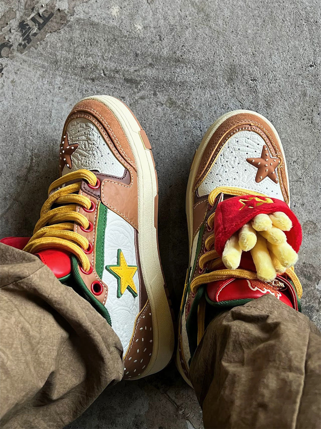 Hamburger Star High-Top Sneakers - View 2