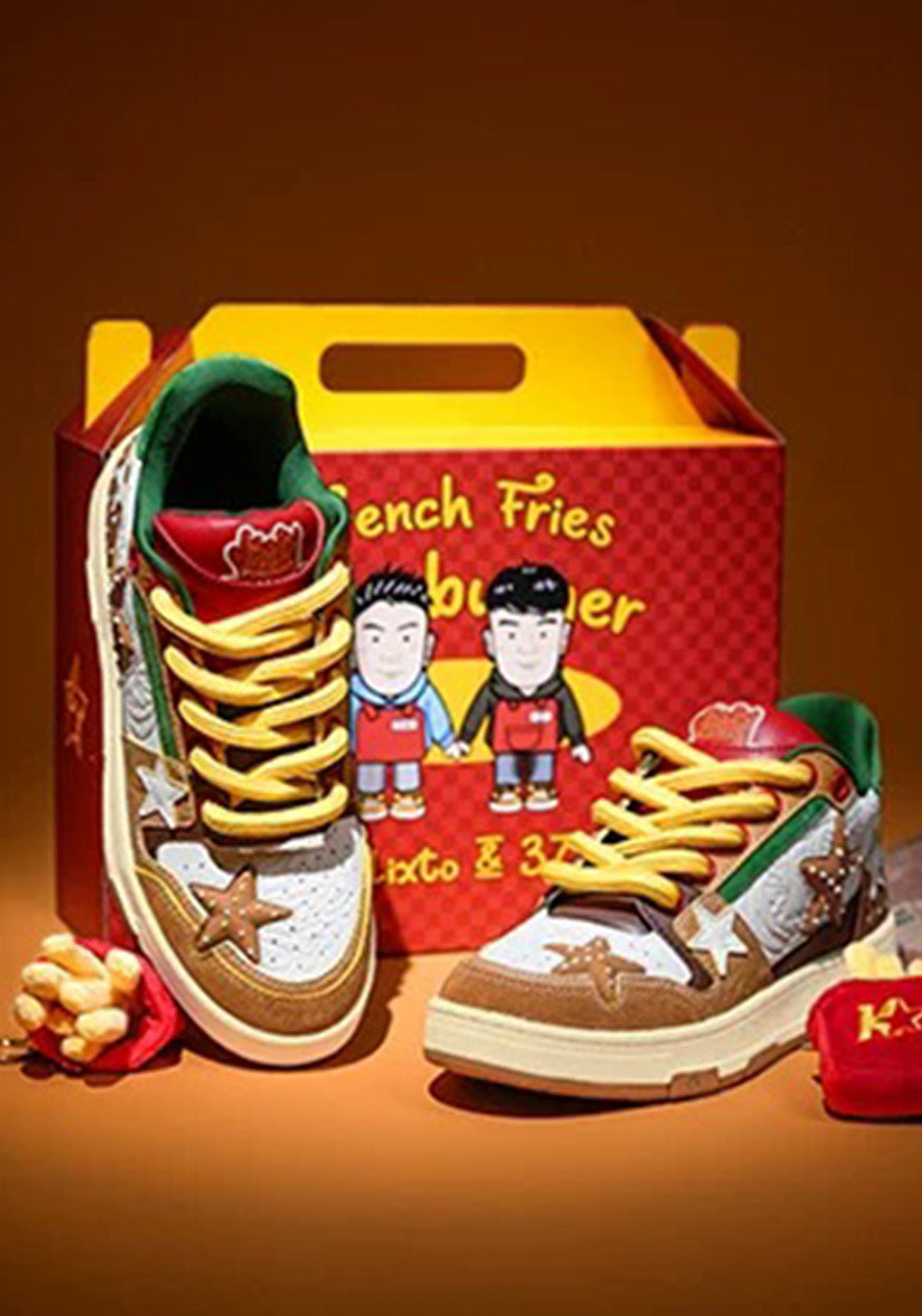 Hamburger Star High-Top Sneakers - View 6