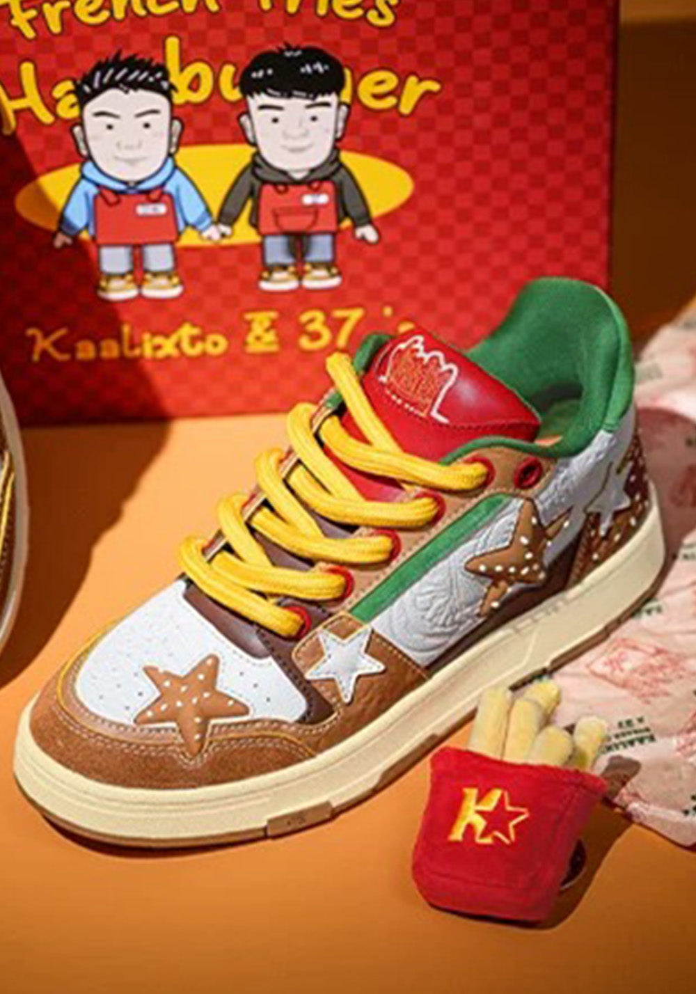 Hamburger Star High-Top Sneakers - View 9