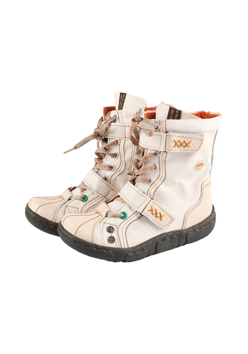 Hand-Stitched Flat Mid-Calf Boots - View 4