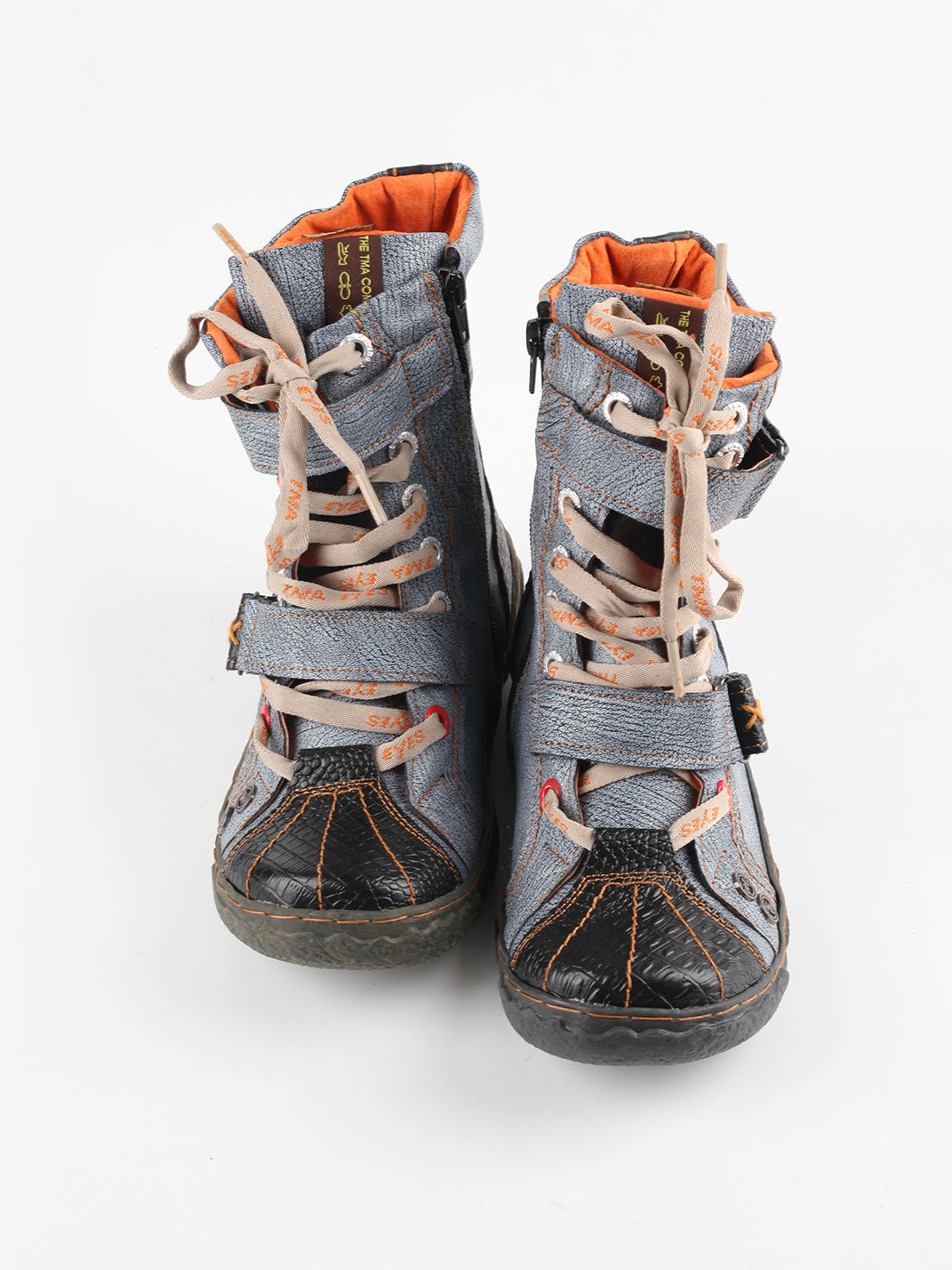 Hand-Stitched Flat Mid-Calf Boots - View 6