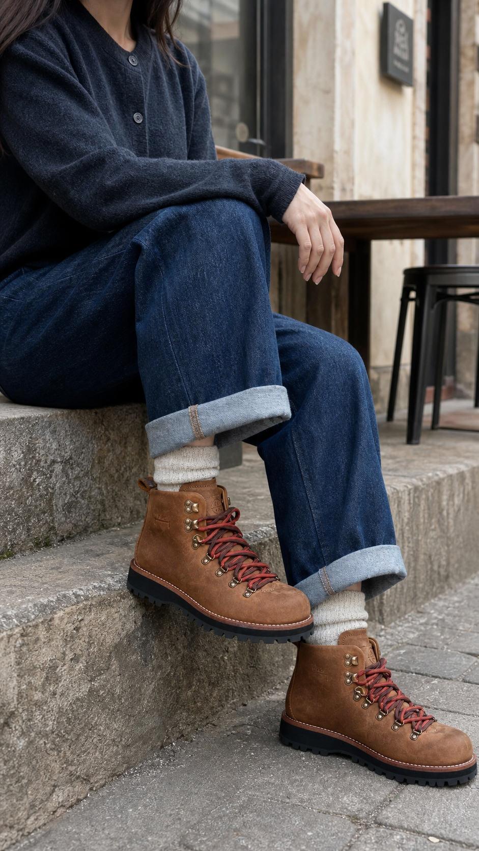 Heritage Leather Hiking Boots brown colorway natural UGC showcase 2