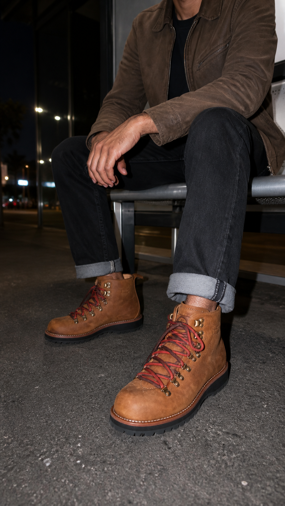 Heritage Leather Hiking Boots brown colorway natural UGC showcase 5
