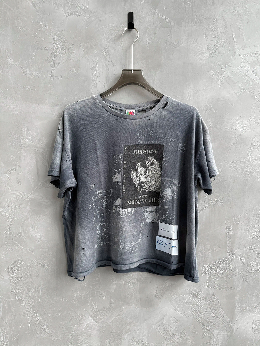 Ice-Wash Portrait Graphic Cotton Tee — product view 1