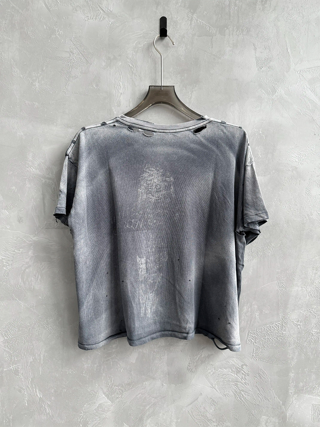 Ice-Wash Portrait Graphic Cotton Tee — product view 4