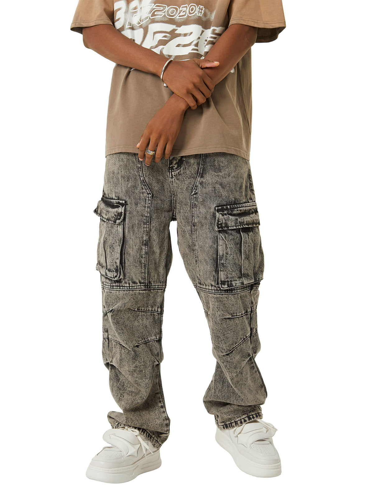 American Distressed Carpenter Work Jeans