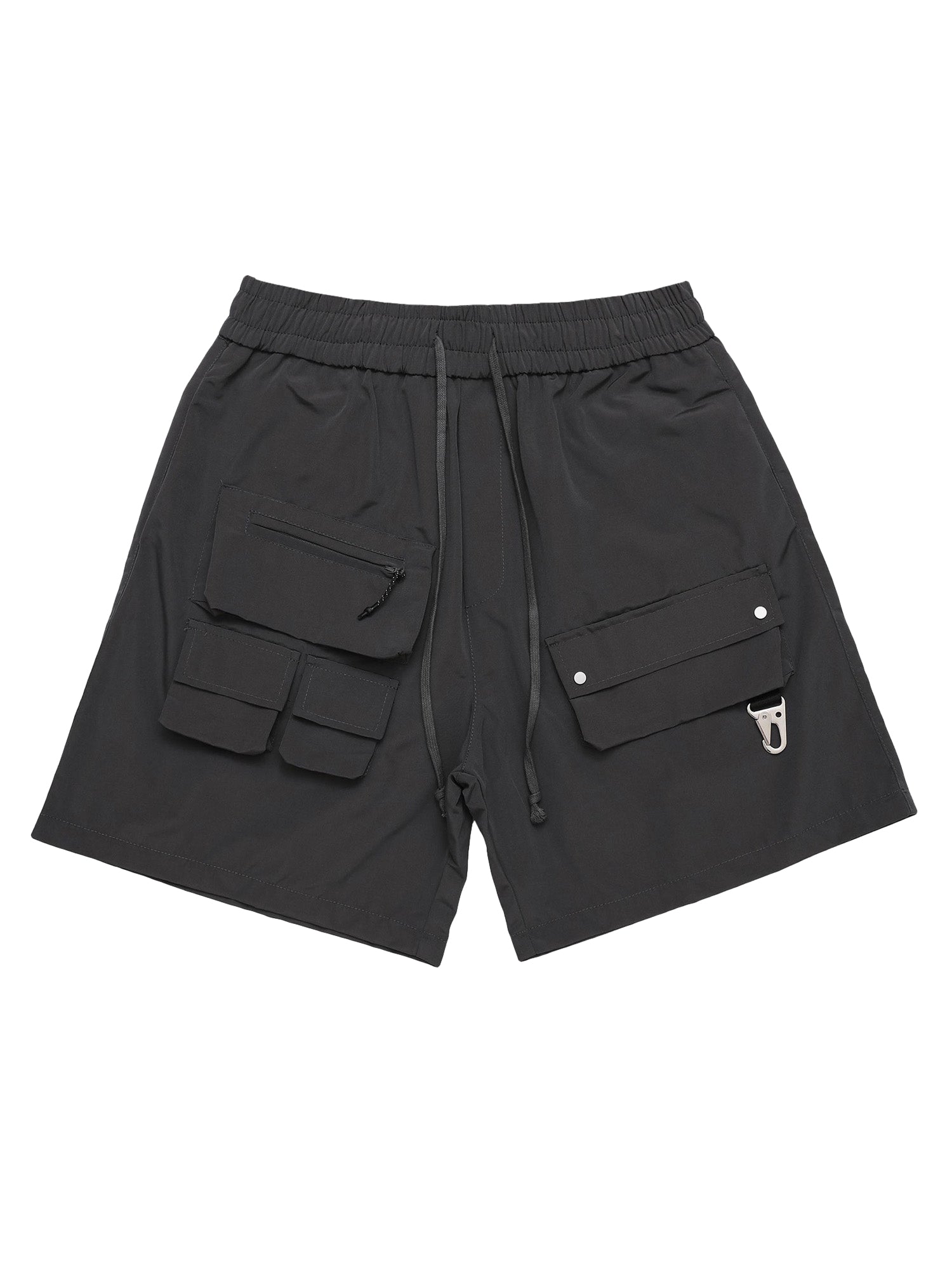 Multi-Pocket Patchwork Cargo Shorts