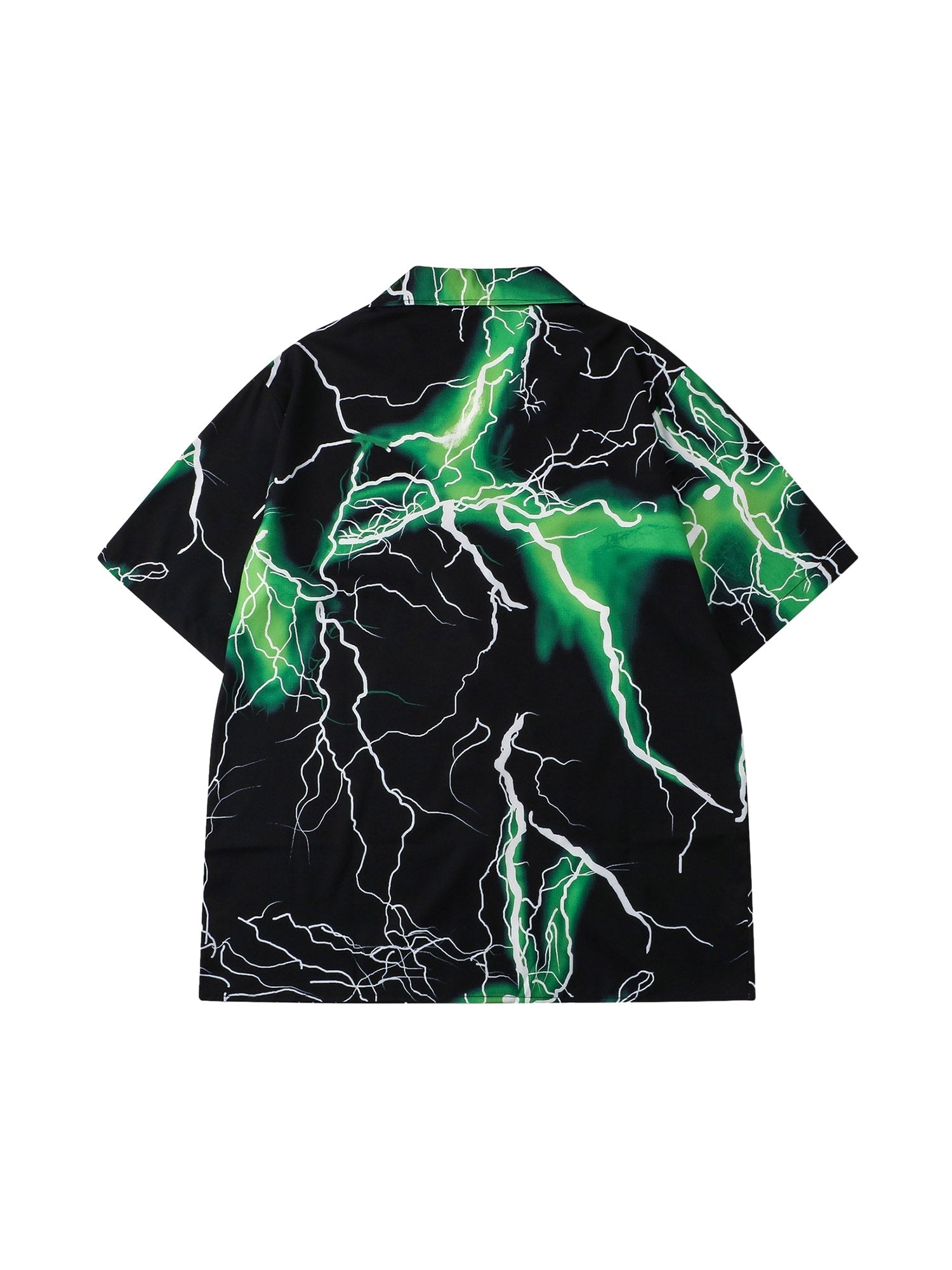 Thunder Graphic Hip-Hop Two-Piece Set