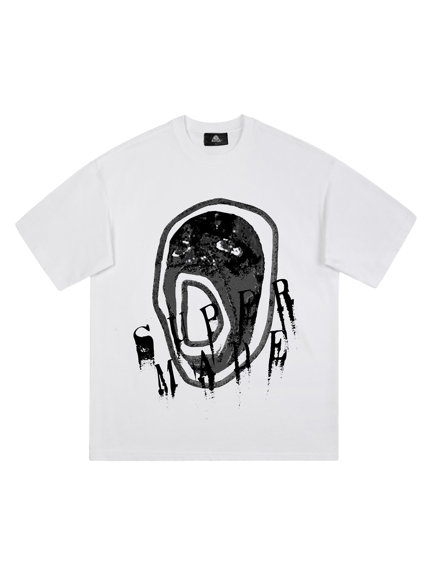 Thesupermade Hip-hop High Street Creative Portrait Print T-shirt