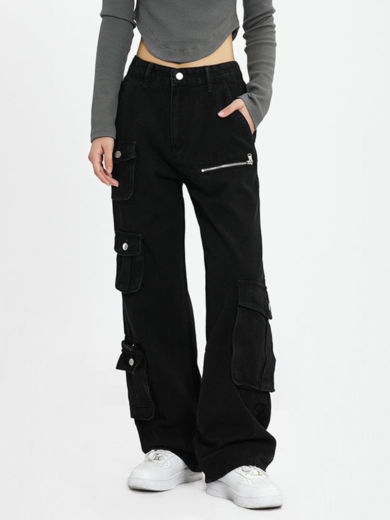 Utility Cargo Pants with Multiple Pockets