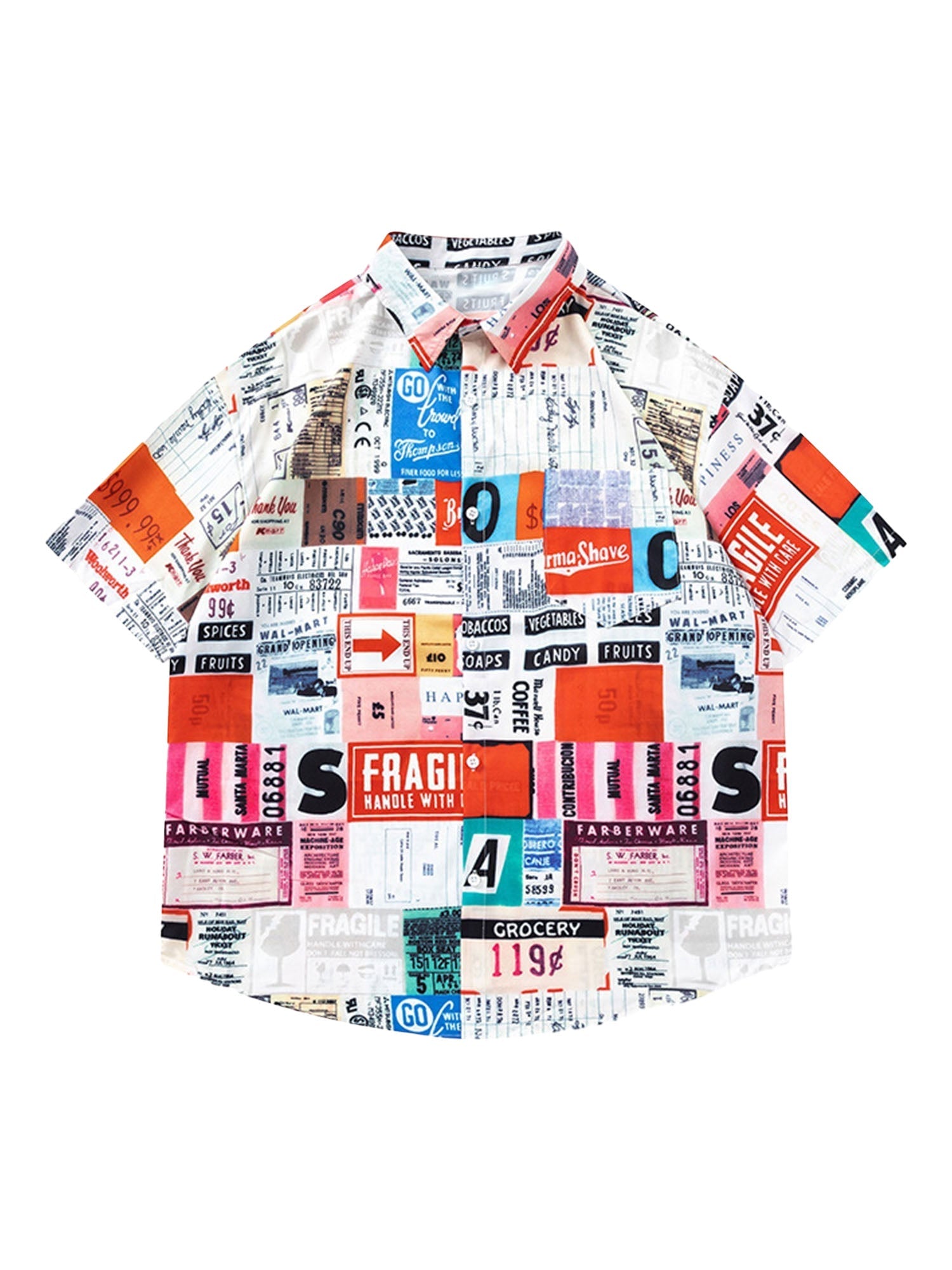 Thesupermade Street Full Printed Short-sleeved Shirts - 2259