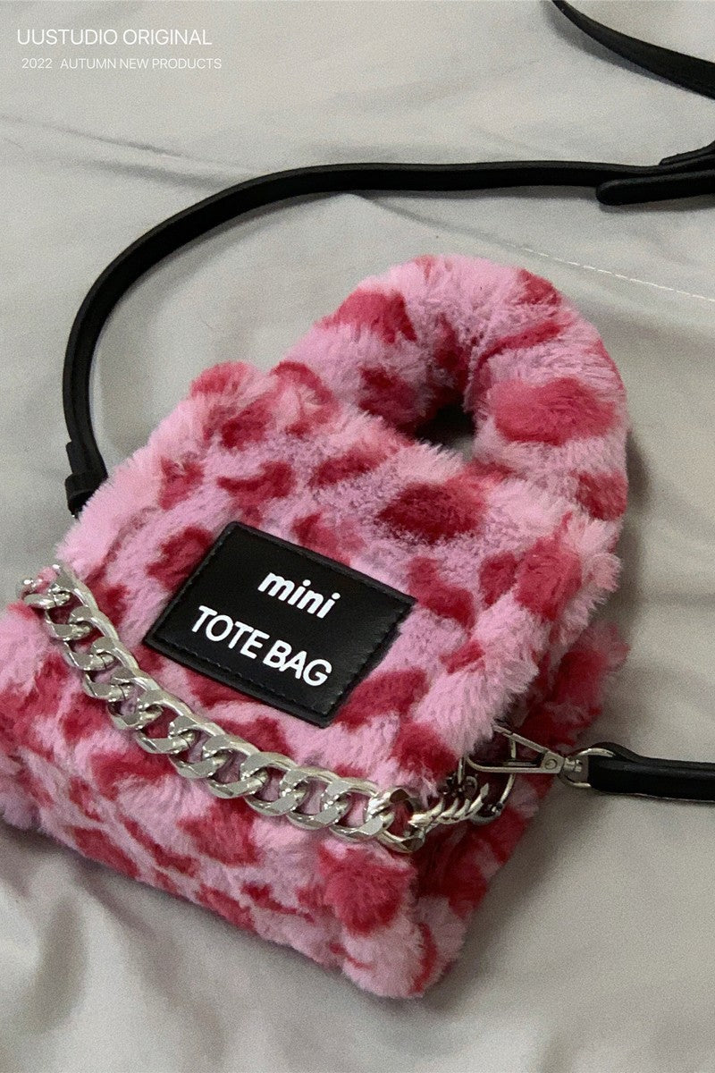 Furry Mini Tote Bag