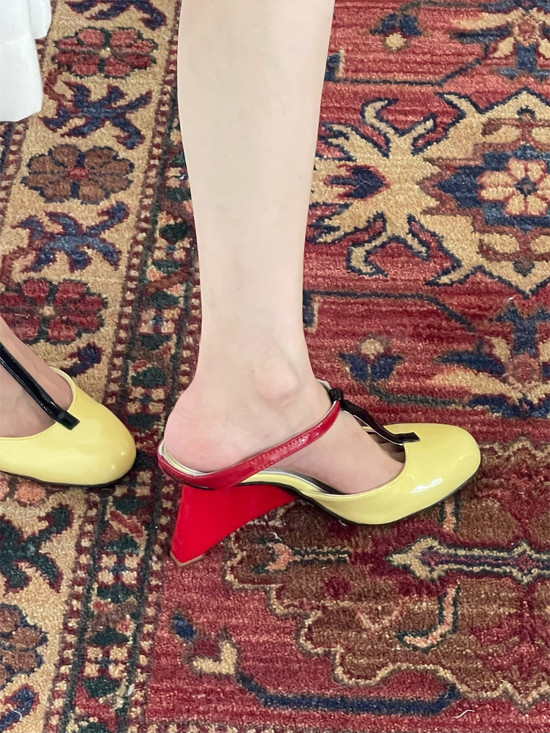 Leopard-Panel Colorblock 8 cm Heeled Mules - View 10