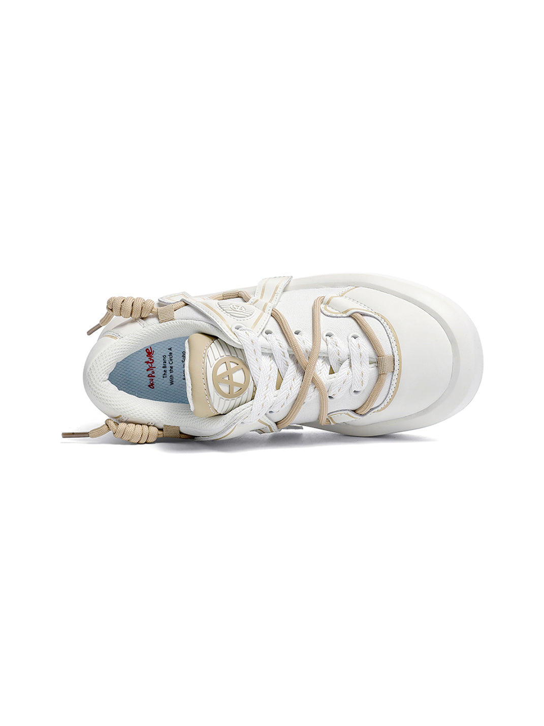 Ivory Buckle-Lace Platform Sneakers - View 8