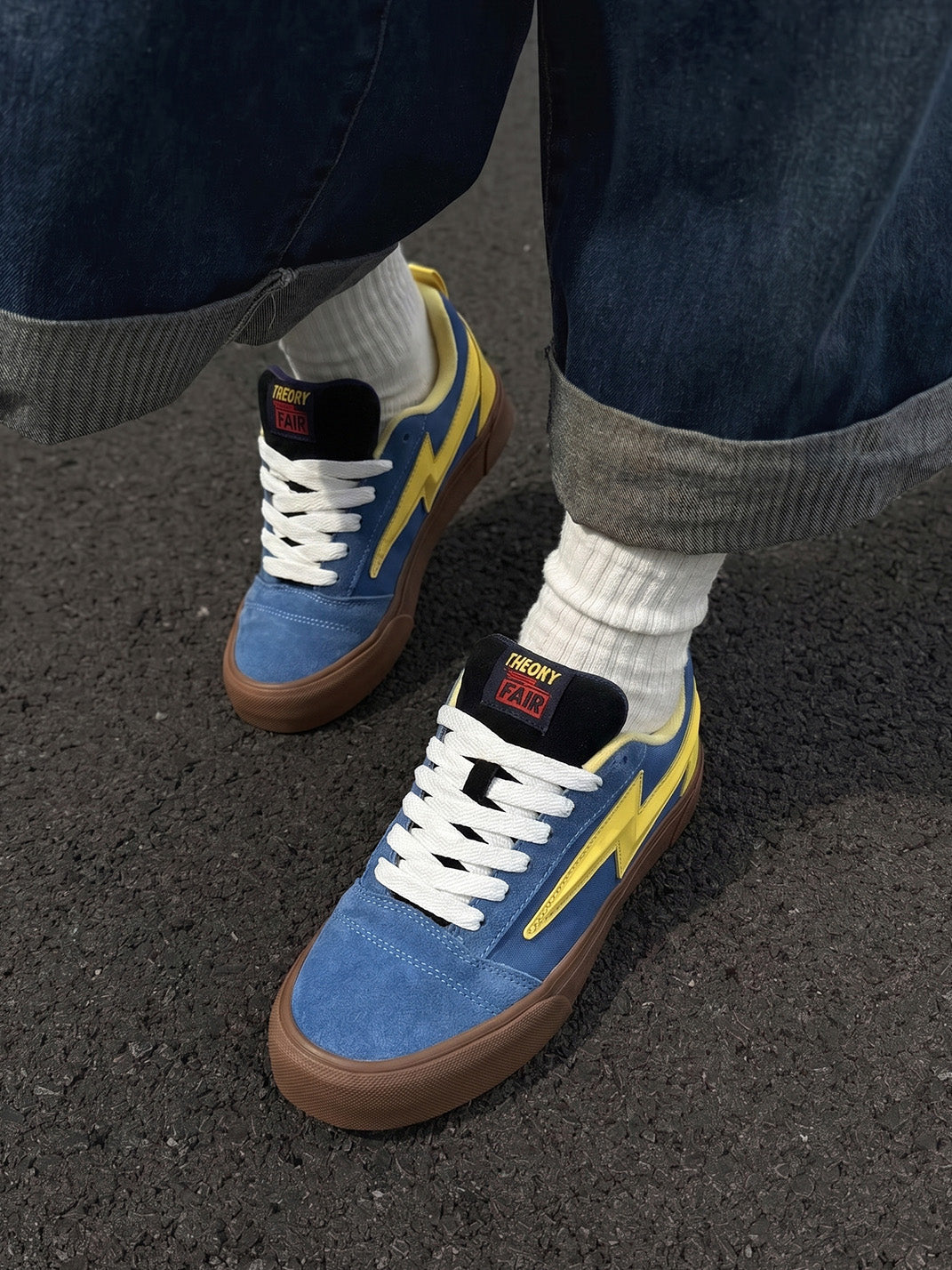 Lightning-Bolt Colorblock Skate Sneakers - View 2