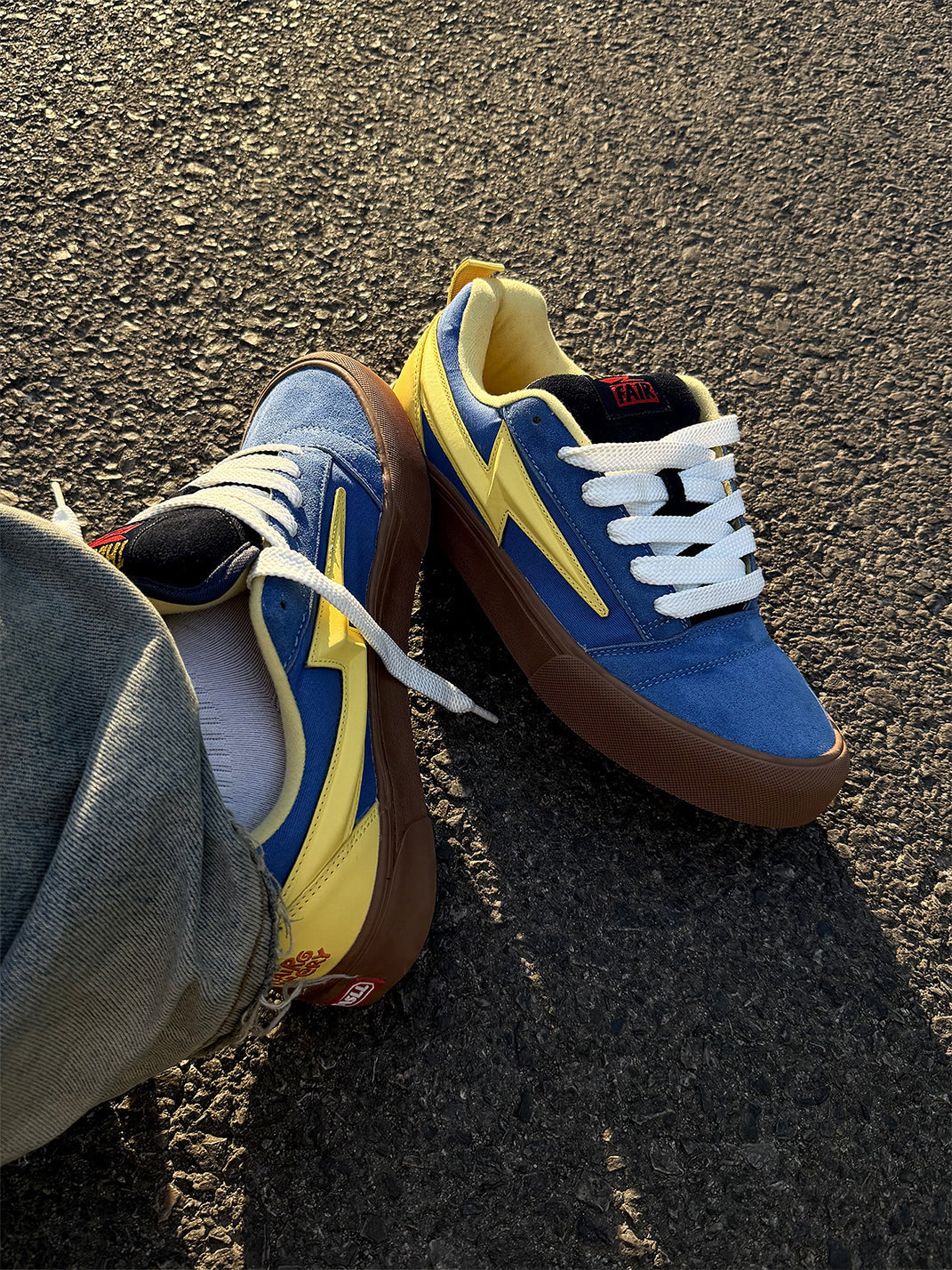 Lightning-Bolt Colorblock Skate Sneakers - View 7
