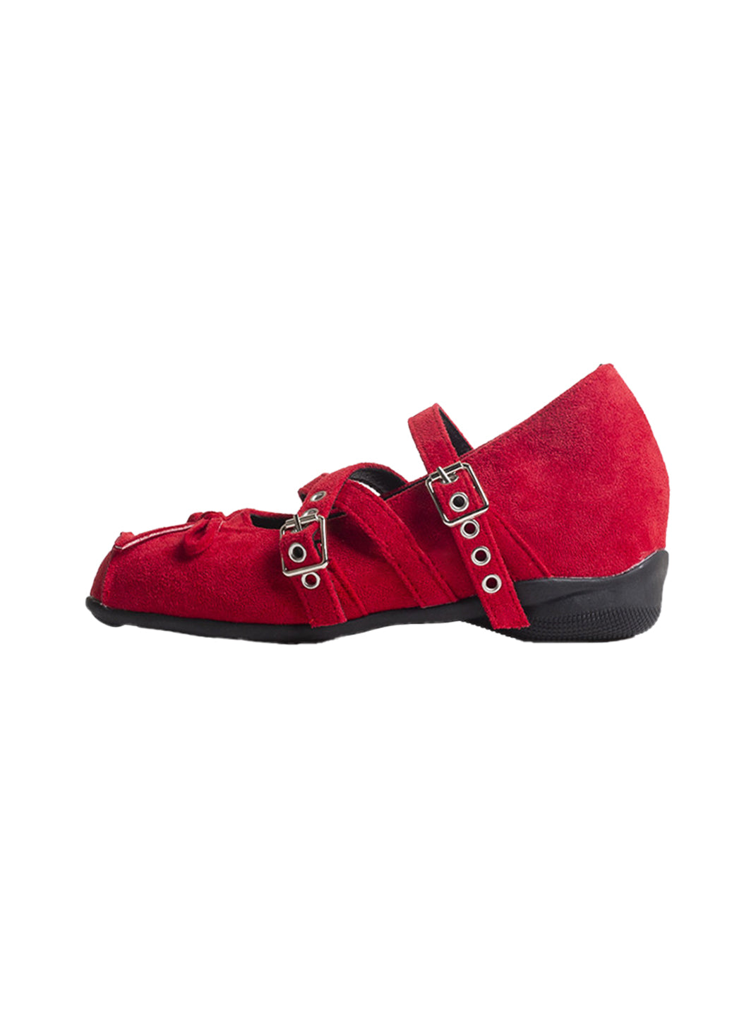 Square-Toe Multi-Strap Leather Mary Janes - View 8