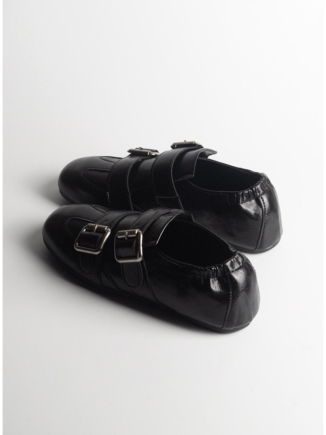 Convertible Triple-Strap Leather Loafers - View 2