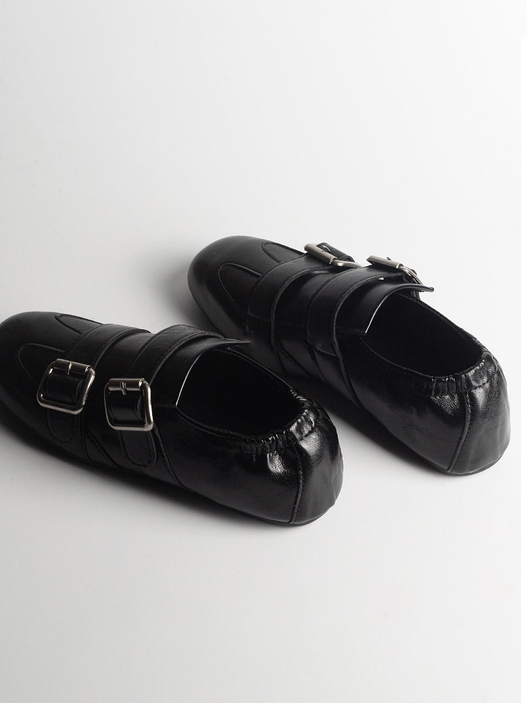 Convertible Triple-Strap Leather Loafers - View 3