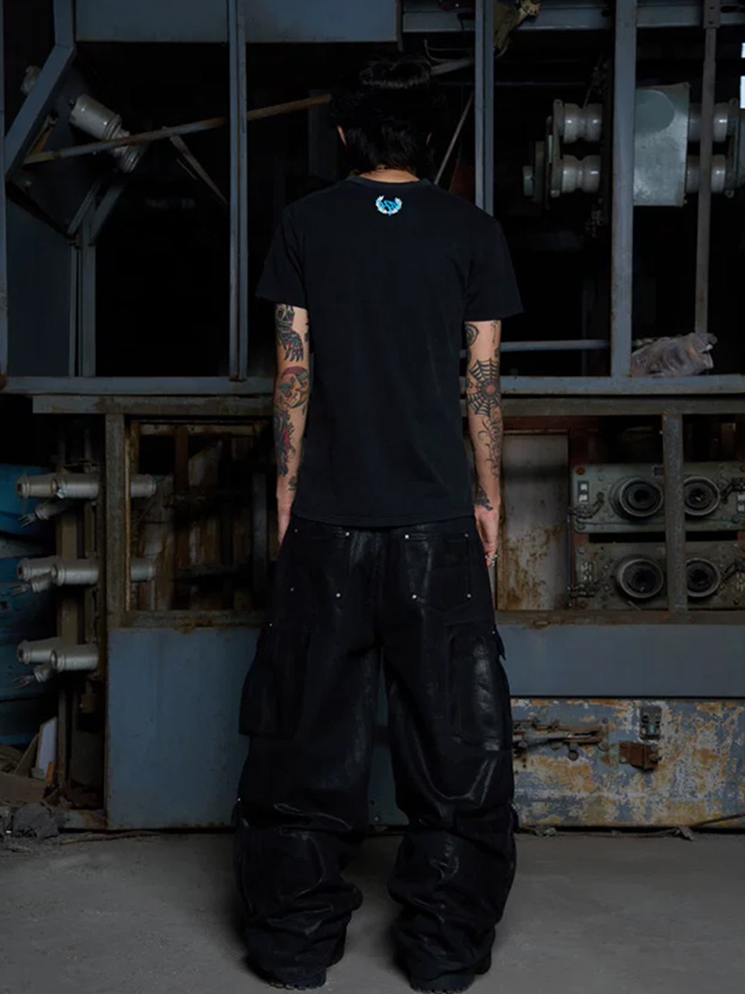 Faded Flag Graphic Cotton T-Shirt - View 9