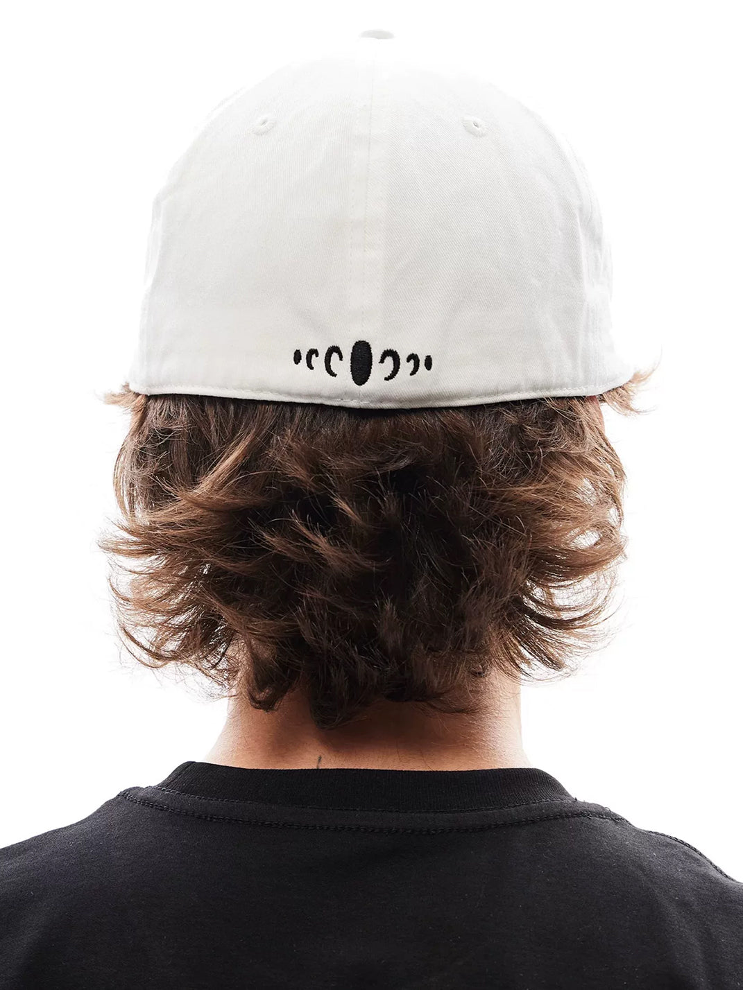 Embroidered Letter Structured Flat-Brim Cap - View 3