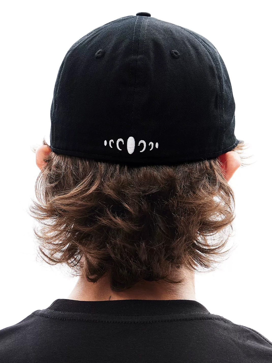 Embroidered Letter Structured Flat-Brim Cap - View 9