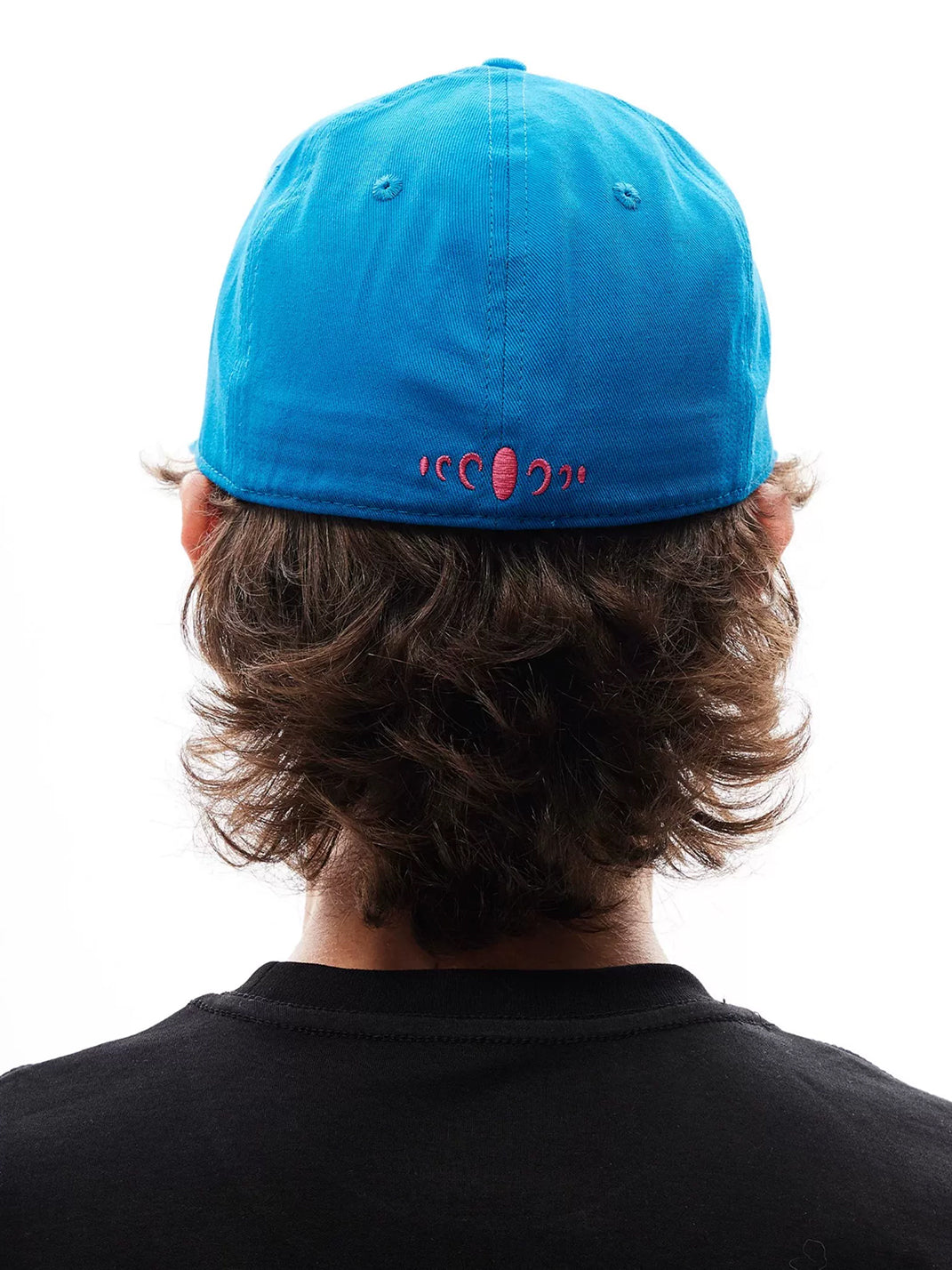 Embroidered Letter Structured Flat-Brim Cap - View 12