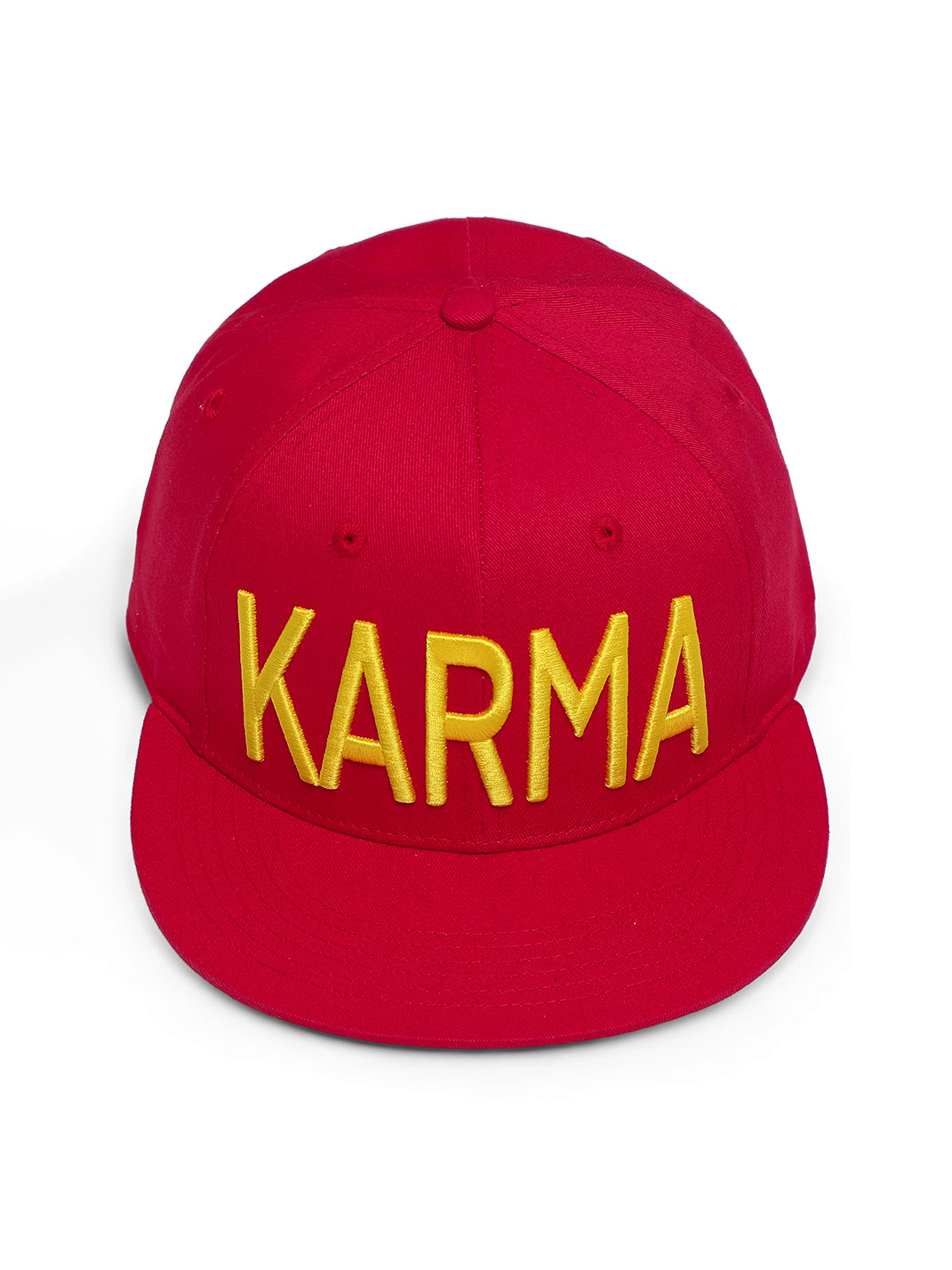 Embroidered Letter Structured Flat-Brim Cap - View 14