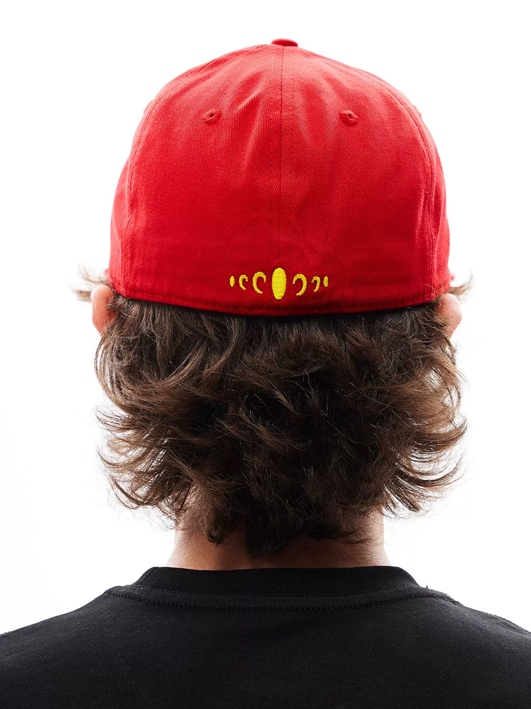 Embroidered Letter Structured Flat-Brim Cap - View 16