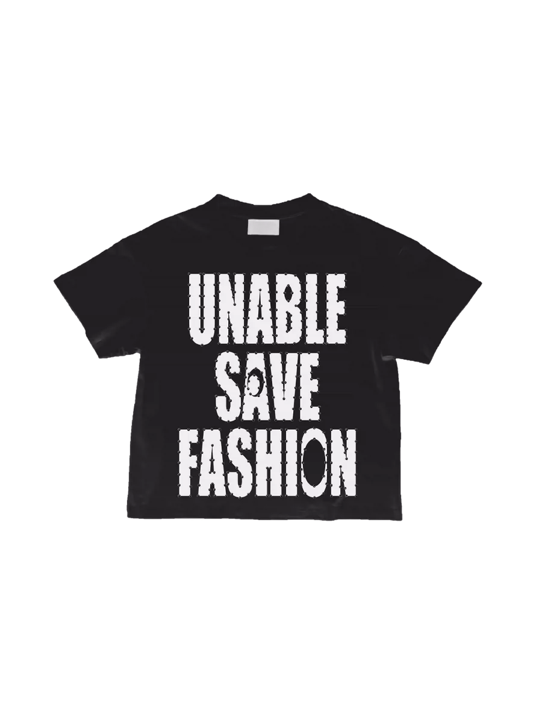 Rhinestone Letter Graphic Relaxed Cotton T-Shirt