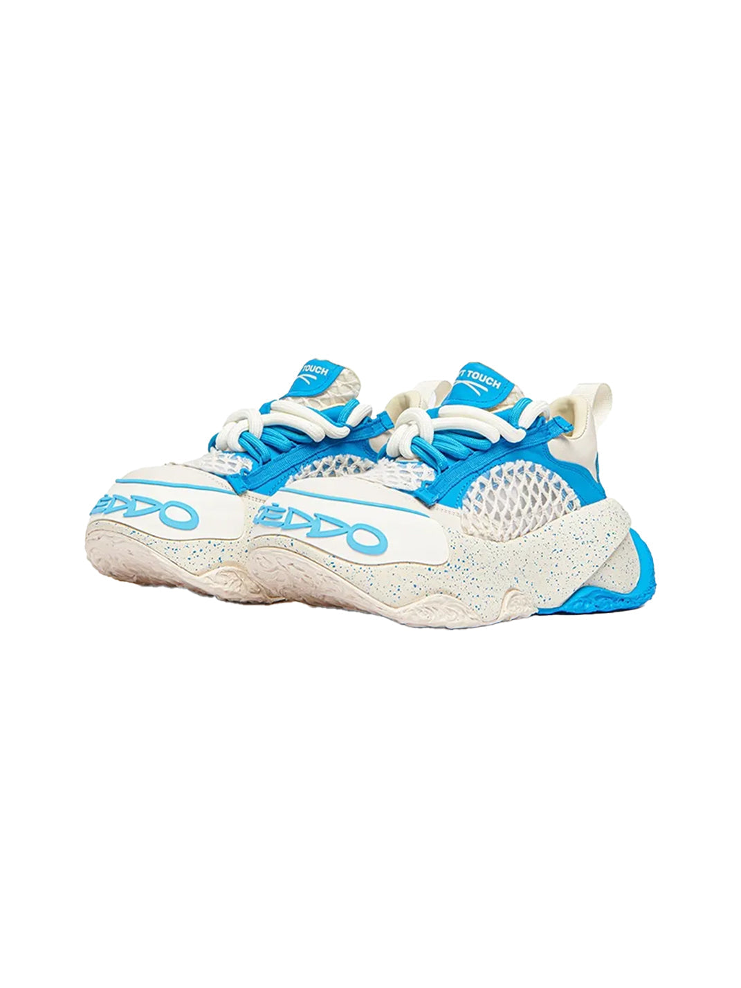 Macaron Blue Mesh Chunky Dad Sneakers - View 5
