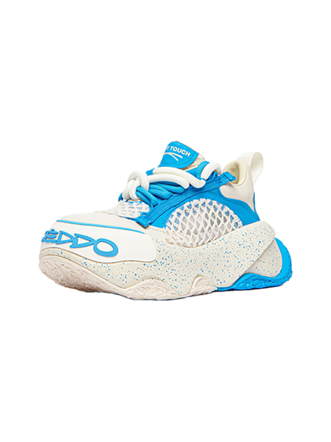 Macaron Blue Mesh Chunky Dad Sneakers - View 6