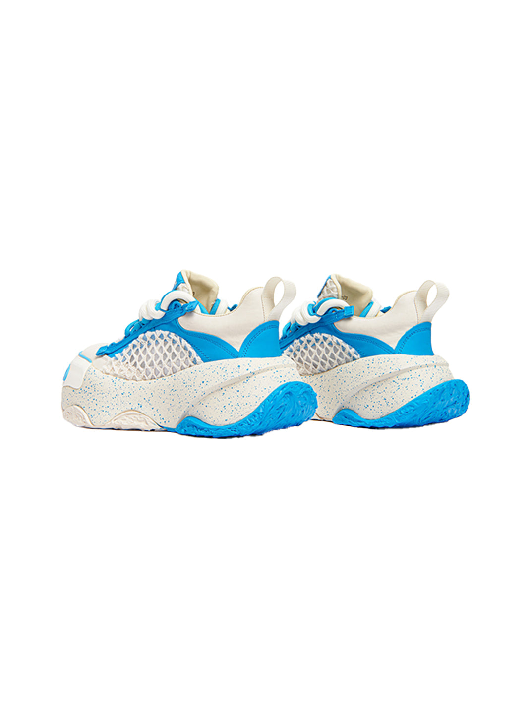 Macaron Blue Mesh Chunky Dad Sneakers - View 8