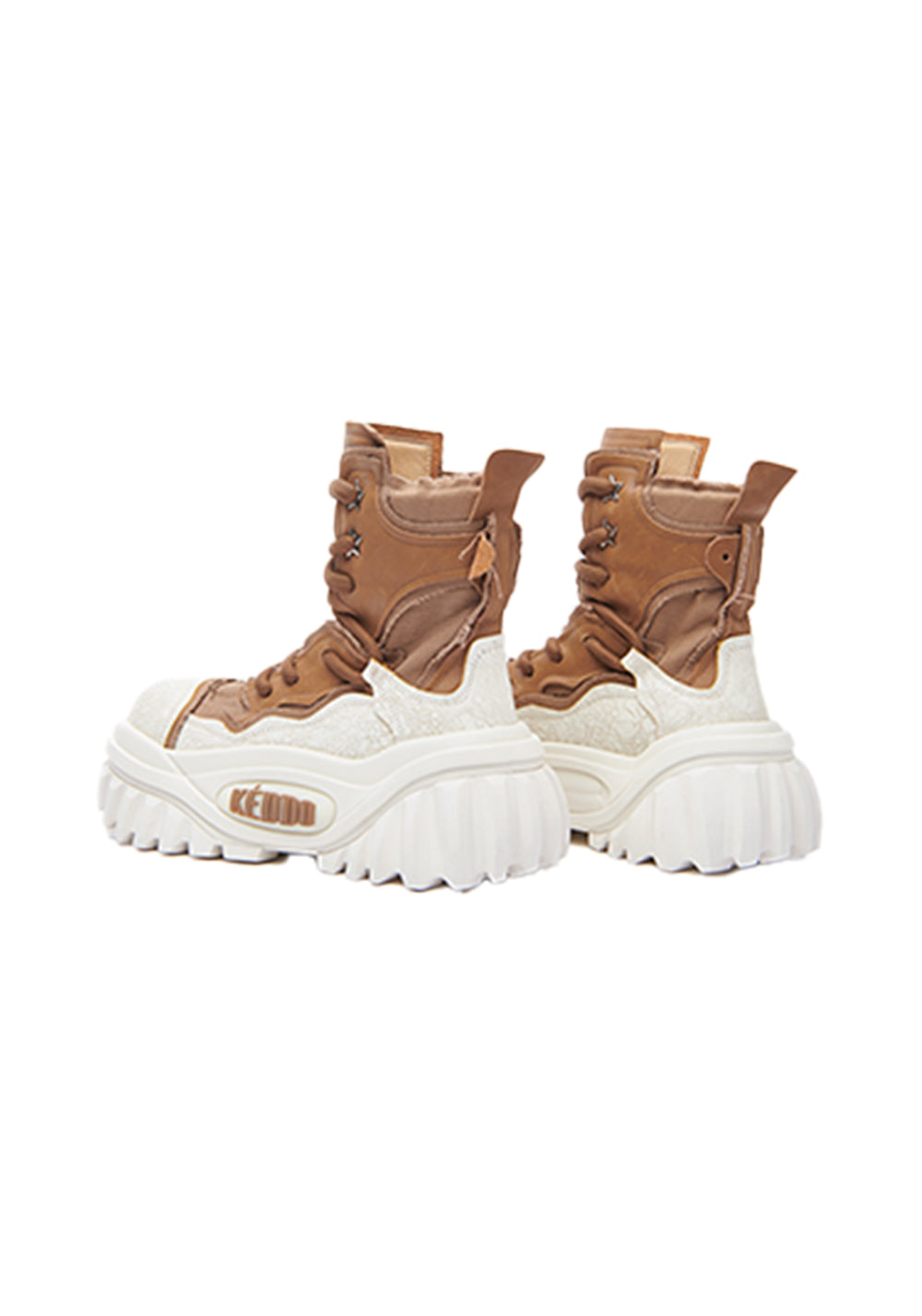 Sculpted-Sole Punk Platform Work Boots - View 6
