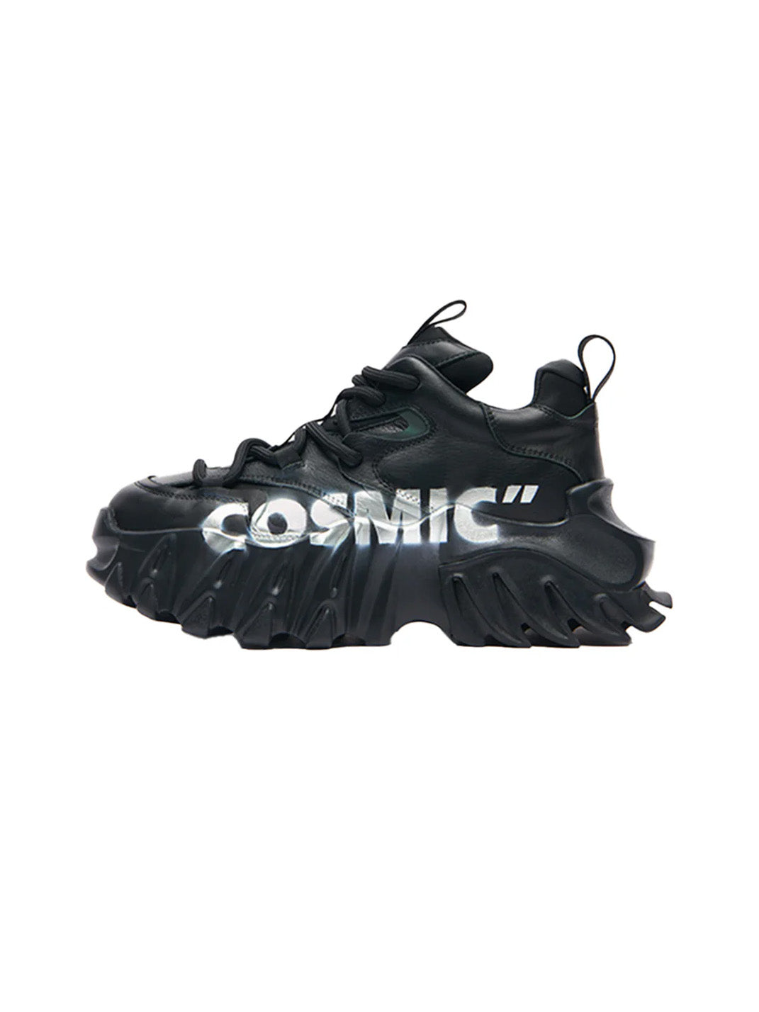 COSMIC Graphic Sculpted-Sole Platform Shoes