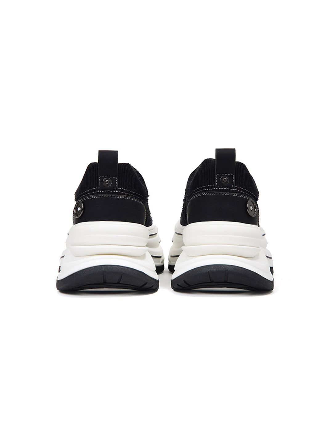 Black 7 cm Layered-Platform Canvas Sneakers - View 5