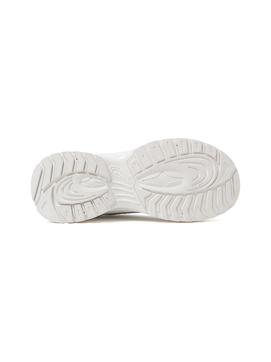 White Mesh Sculpted-Sole Runner Sneakers - View 9