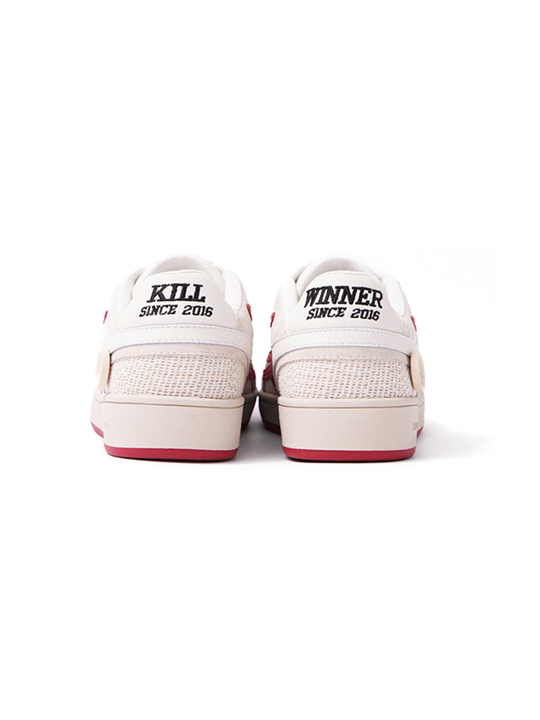 Red-Accent Retro Training Sneakers - View 6