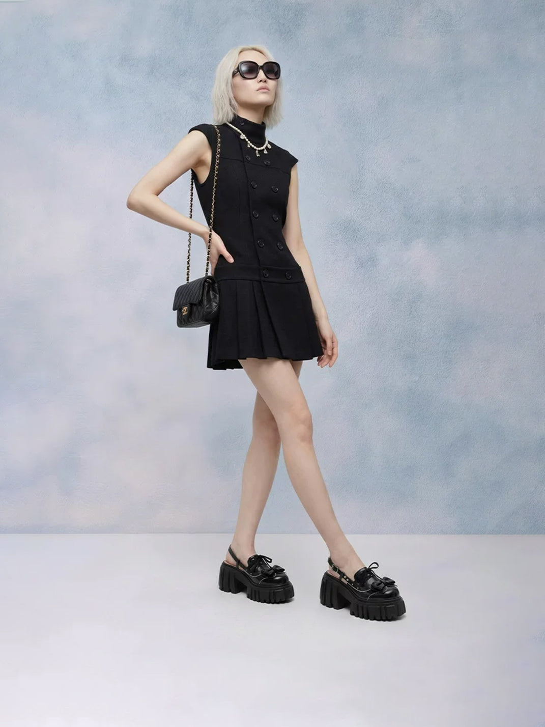 Bow-Front Chunky Mary Jane Sandals - View 5
