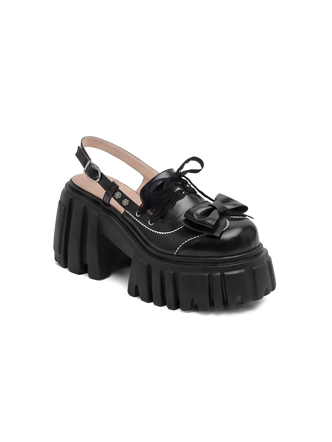 Bow-Front Chunky Mary Jane Sandals - View 7