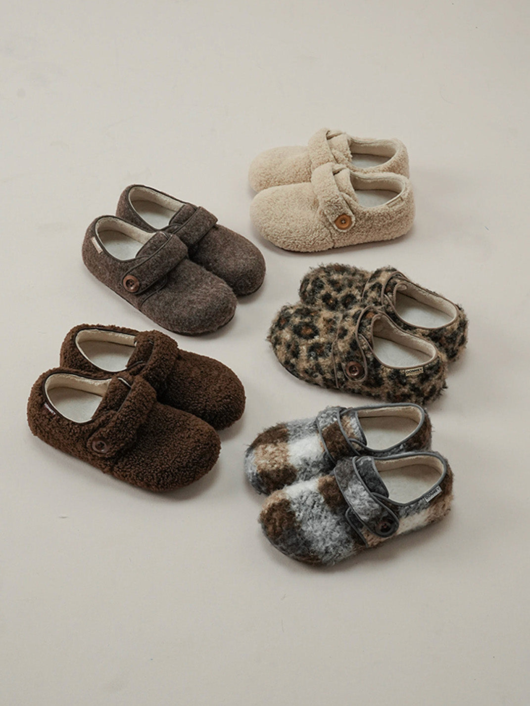 Leopard Faux-Fur Velcro Slip-On Shoes - View 10