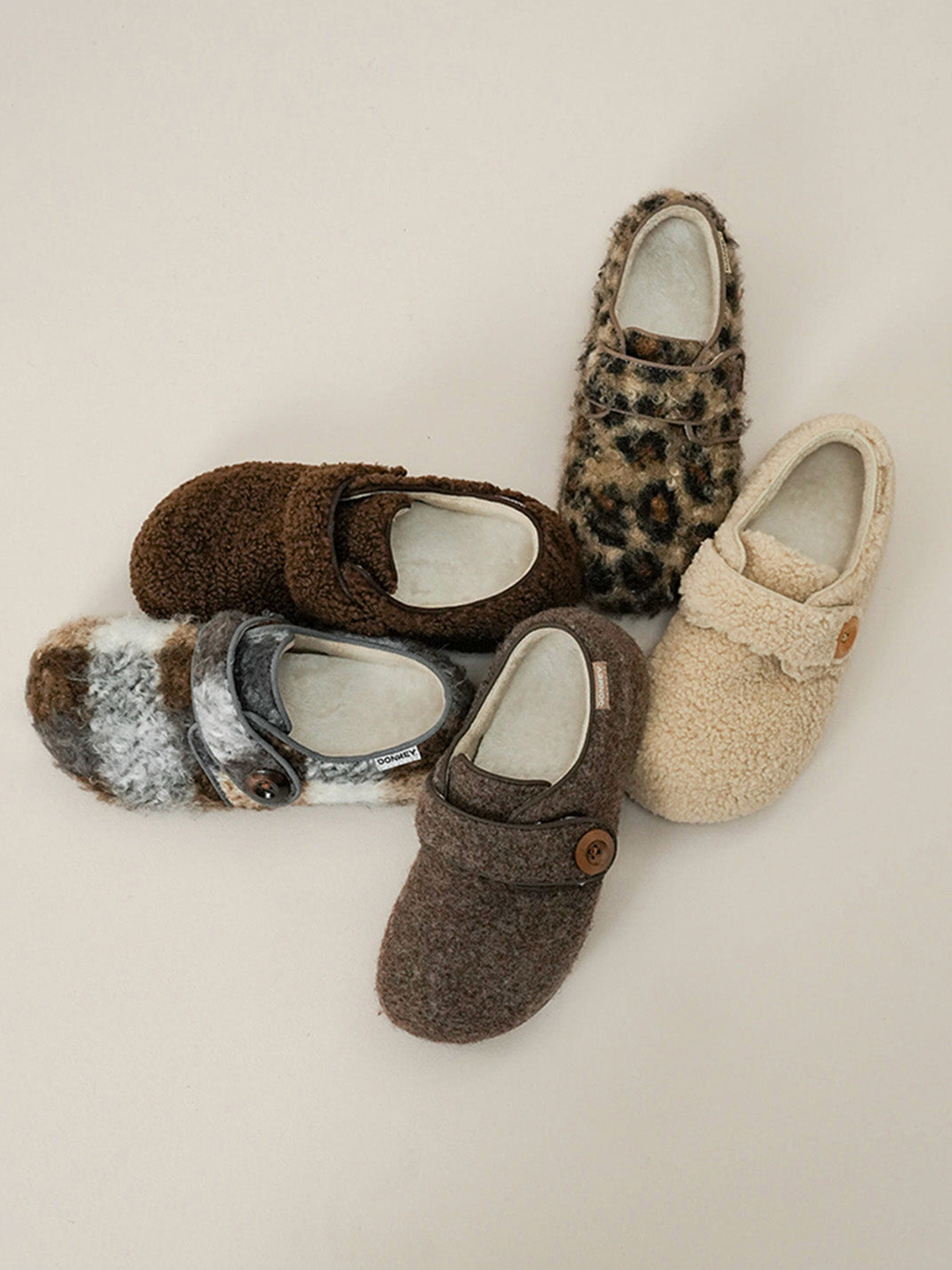 Leopard Faux-Fur Velcro Slip-On Shoes - View 11