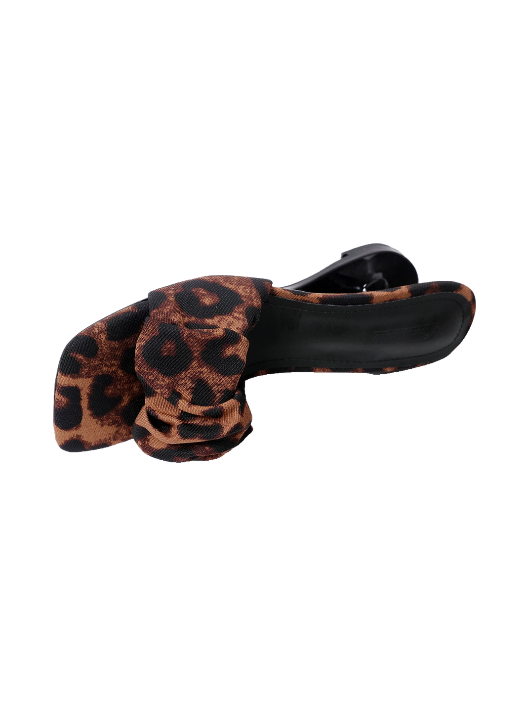 Leopard Square-Toe Sculpted-Heel Sandals - View 8