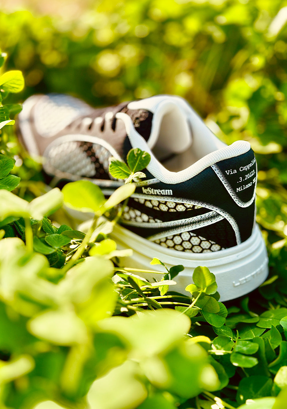 Black Mesh-Panel Platform Derby Sneakers - View 9
