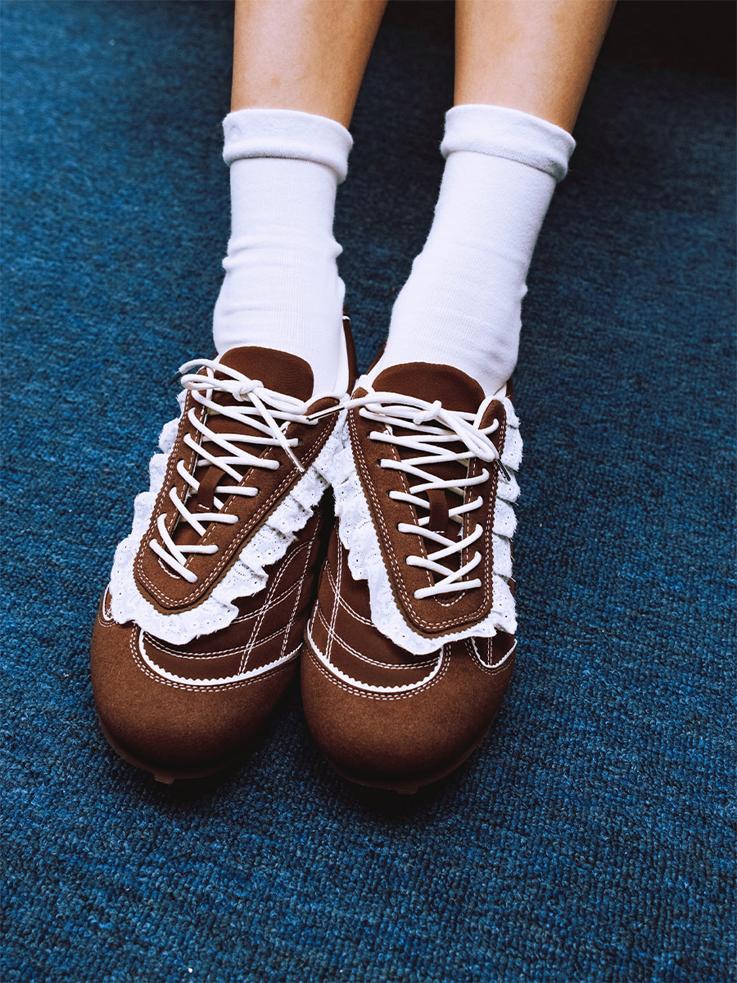 Brown Quilted Low-Profile Trainer Sneakers - View 3