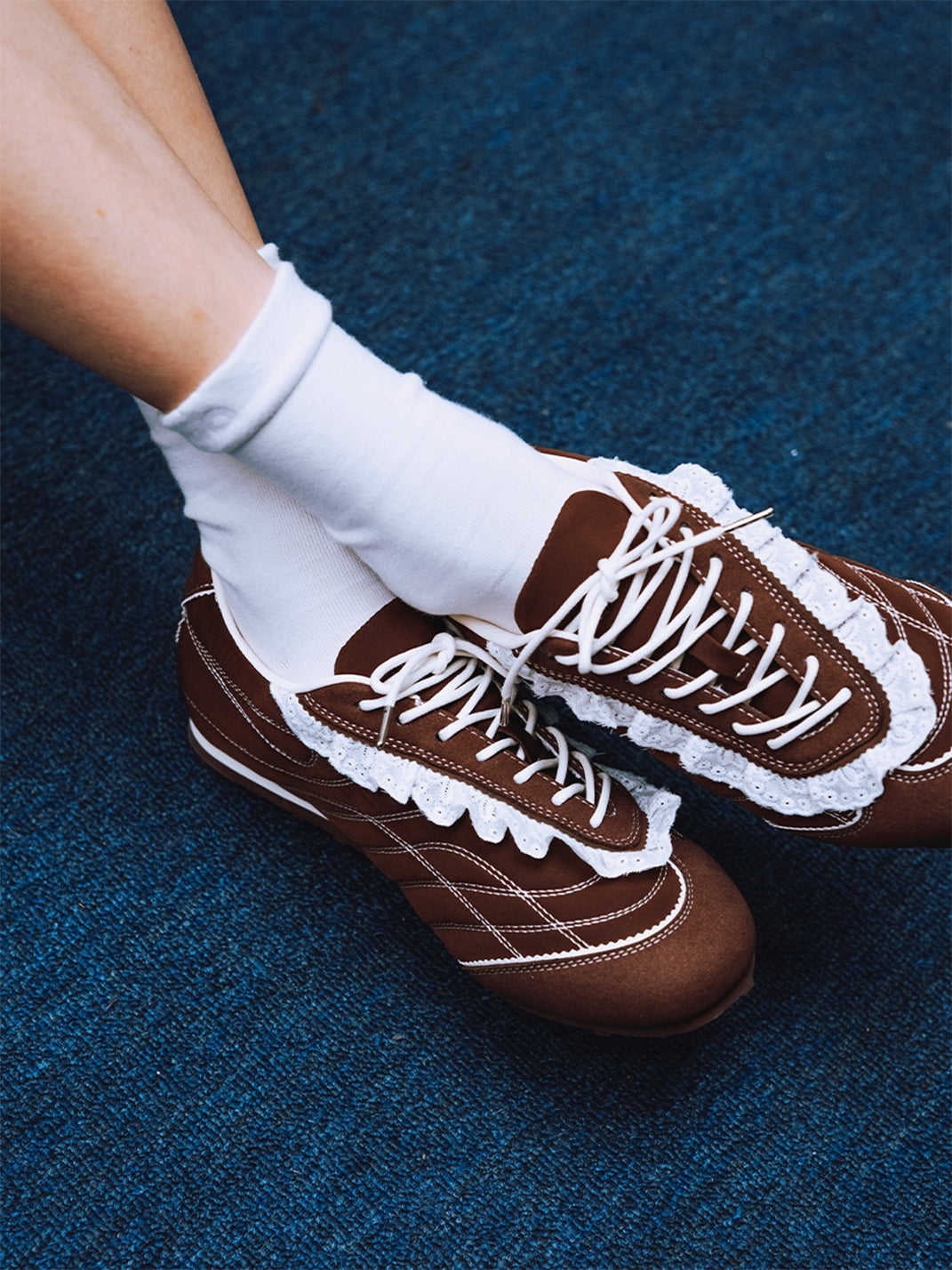 Brown Quilted Low-Profile Trainer Sneakers - View 4