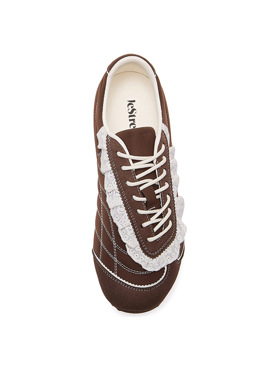 Brown Quilted Low-Profile Trainer Sneakers - View 10