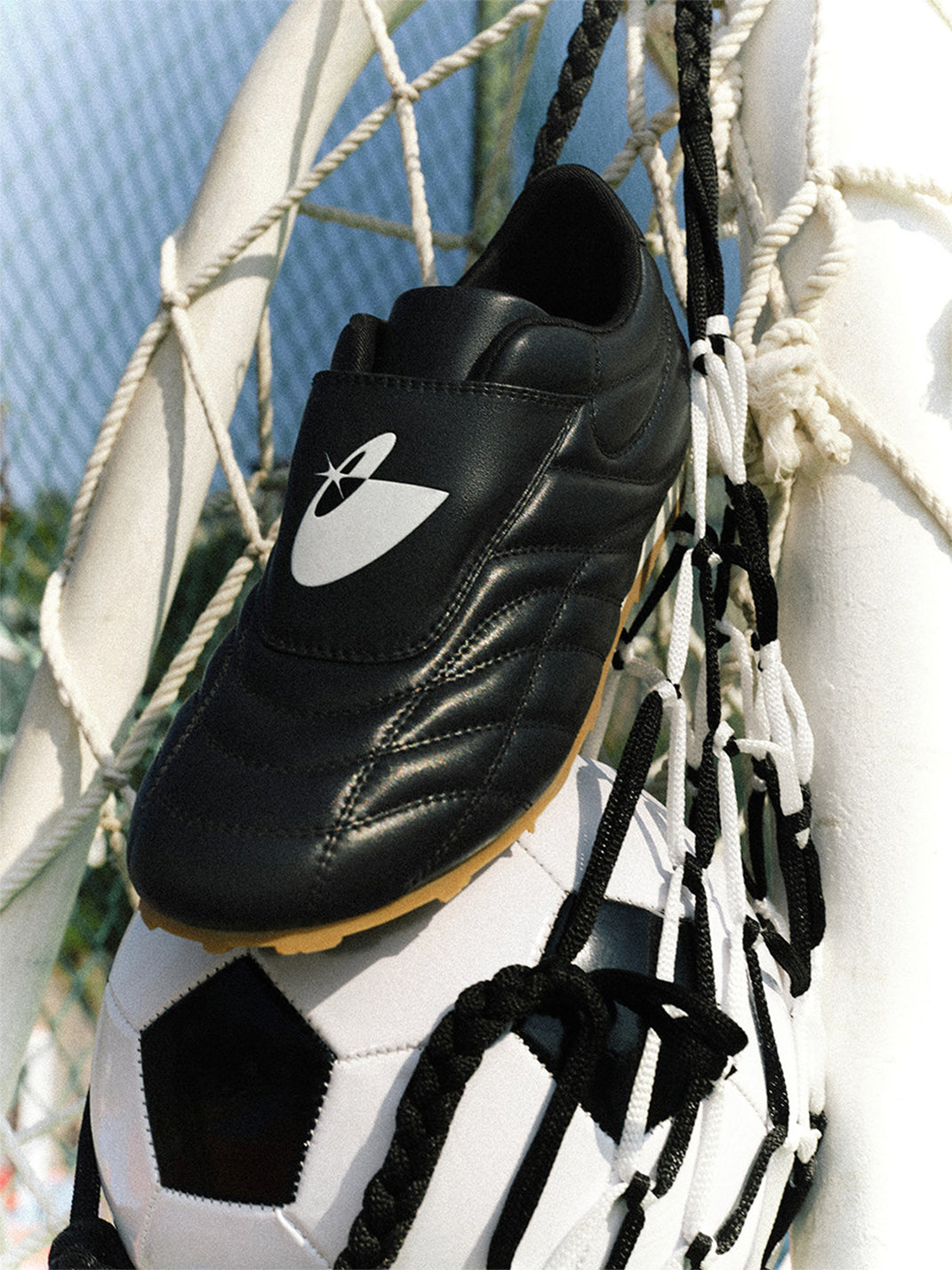Quilted Leather Soccer Trainer Sneakers - View 5