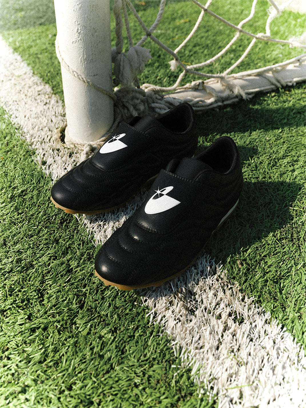 Quilted Leather Soccer Trainer Sneakers - View 8
