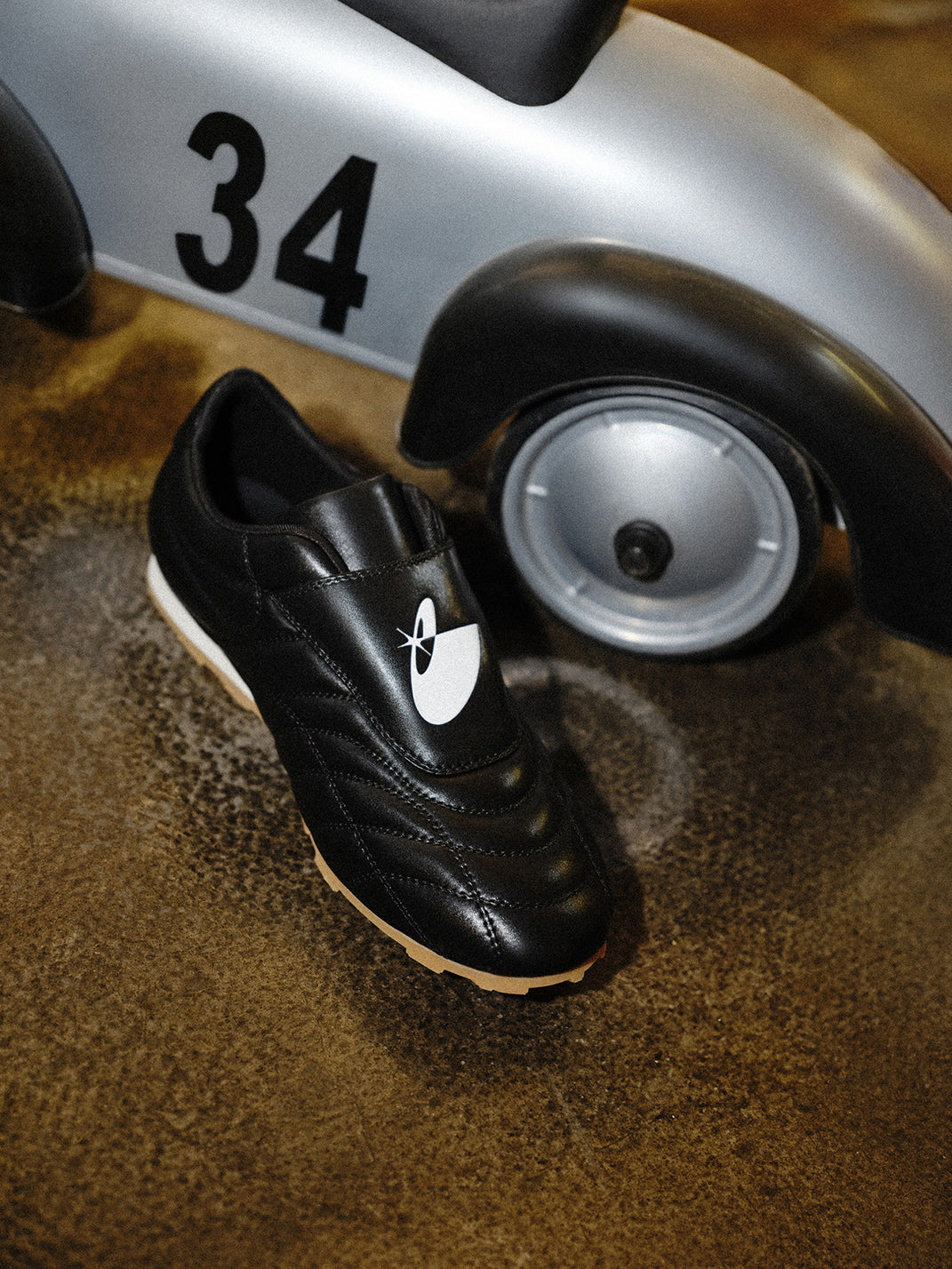 Quilted Leather Soccer Trainer Sneakers - View 15